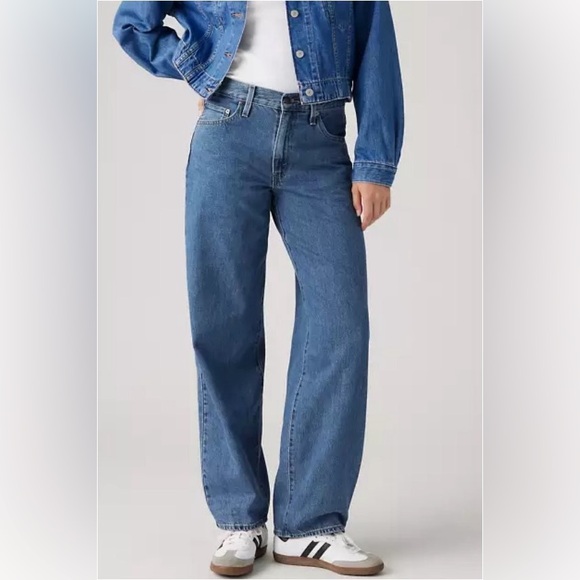 Levi's Premium Baggy Dad Women's Jeans  Sz 27x32 - Picture 1 of 14